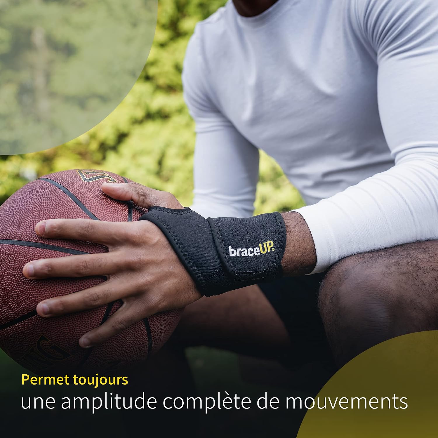 Detalle de BraceUP Attelle Poignet – Bande de compression, orthèse poignet, soutien ajustable pour sport et rééducation