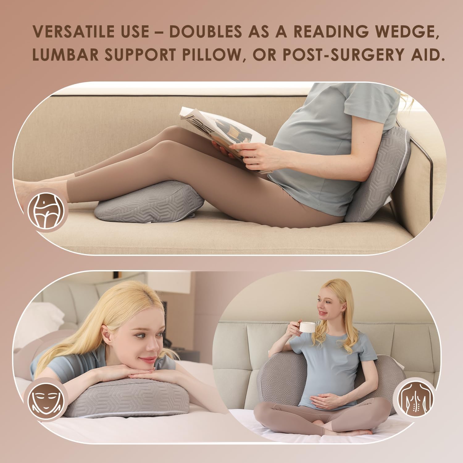 Thumbnail 4 de Chilling Home maternity pillow 10 cm wedge