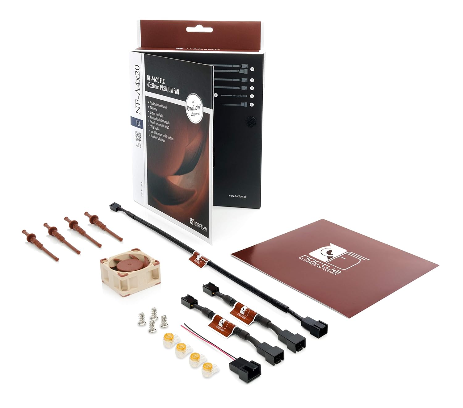 Detalle de Noctua NF-A4x20 FLX : ventilateur 4 cm pour boîtier PC, série A optimisée acoustique