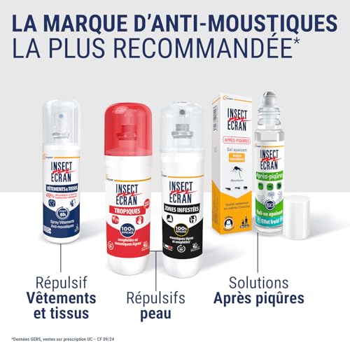Thumbnail 7 de Insect Ecran Anti-Moustiques Zones Infestées 8H – Spray répulsif 3x100ml