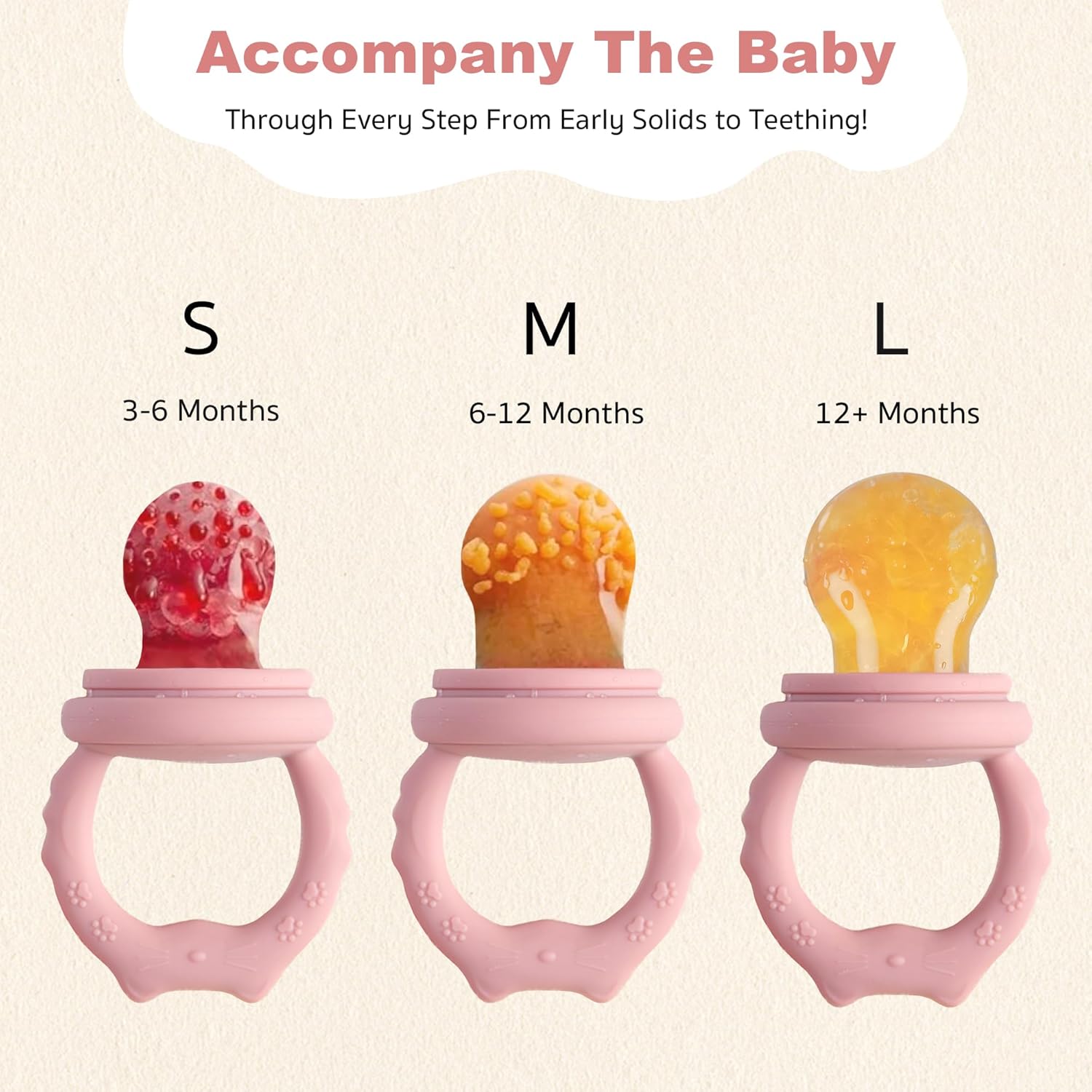 Thumbnail 4 de Fruit Feeder for Babies (4M+) – Teething Dummy & Freezer Mold Pack (Pink, 1 Pack)
