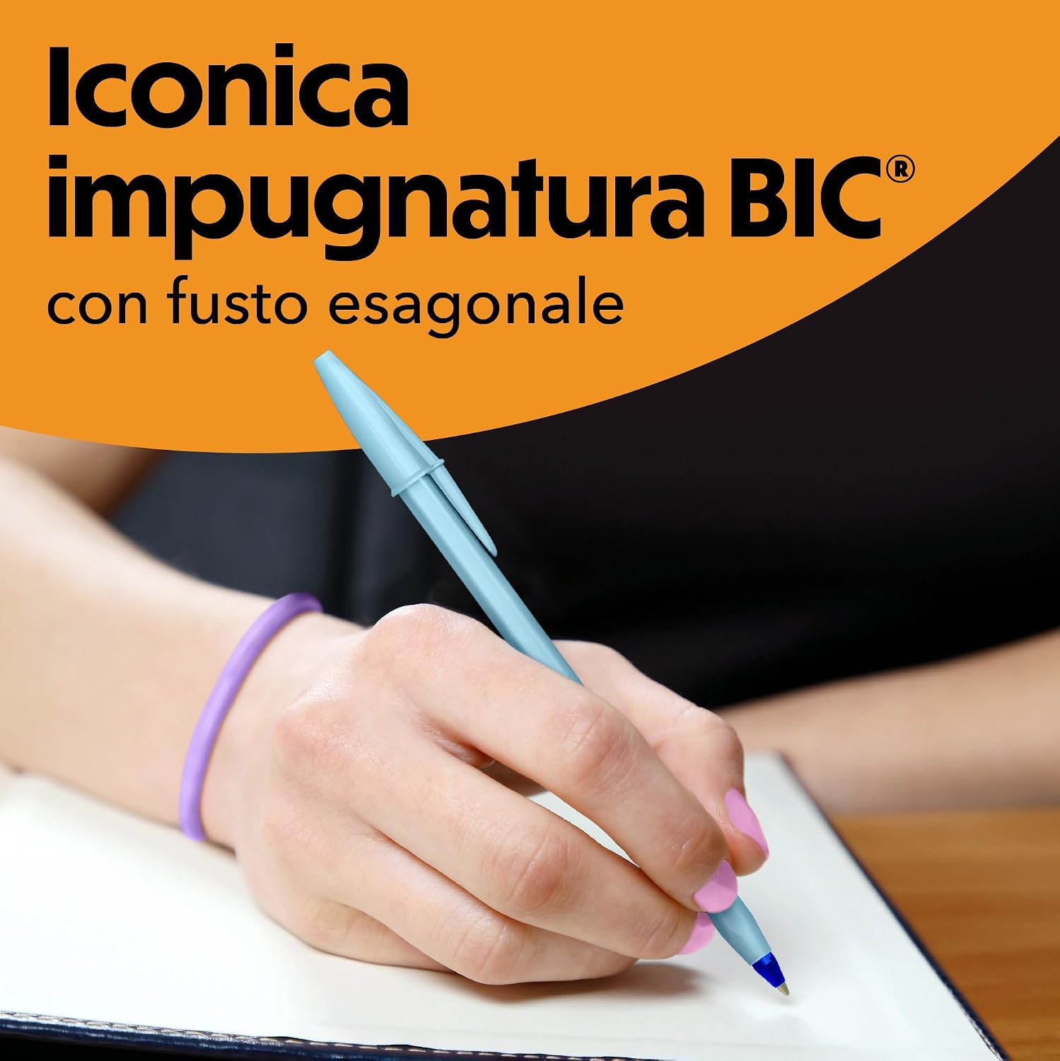Thumbnail 3 de Penne a sfera BIC Cristal Pastel 10 pezzi – punta media 1,0 mm, inchiostro blue, fusti pastello