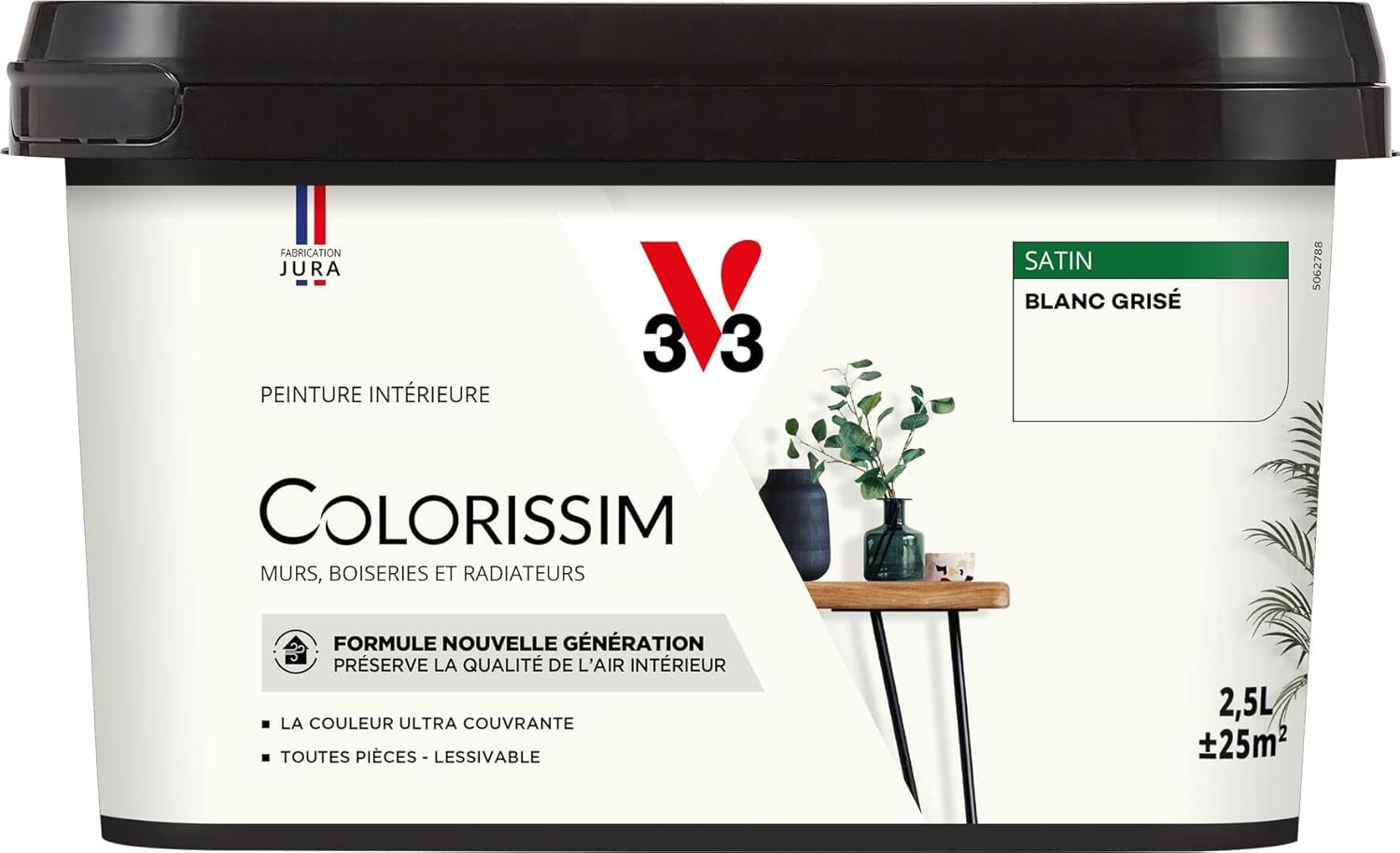 Thumbnail 5 de V33 Peinture multi-supports Colorissim Noir satin 2,5L — une solution polyvalente et facile à appliquer