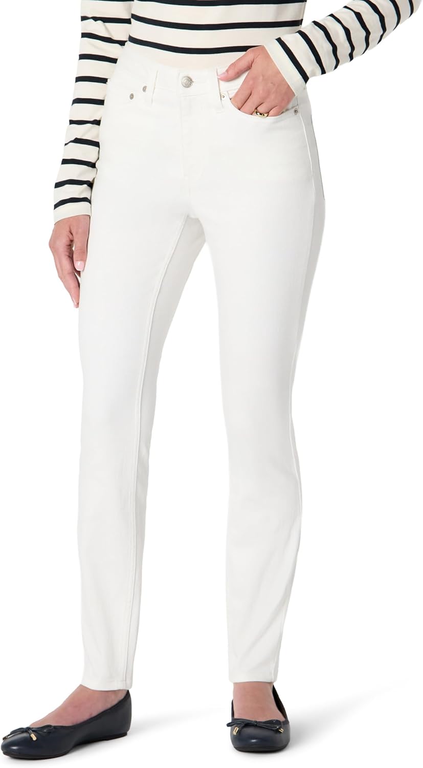 Detalle de Amazon Essentials Women's High Stretch Mid-Rise Skinny Jeans
