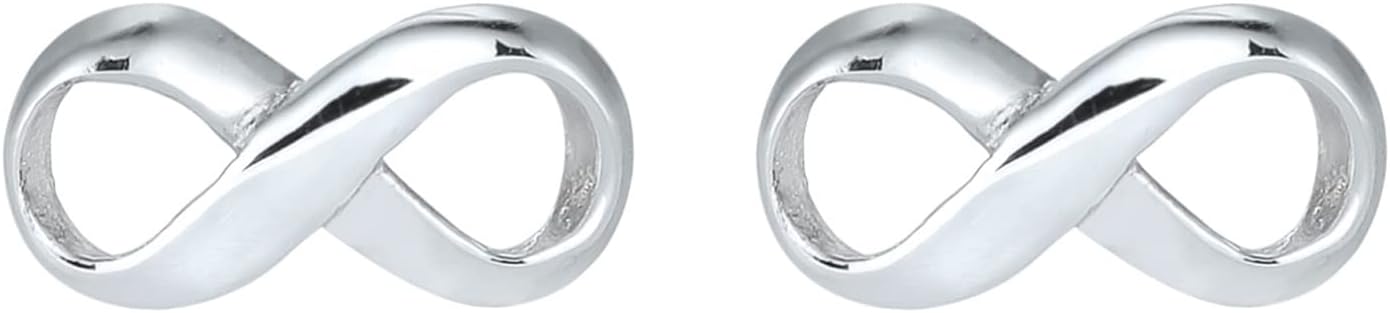 Detalle 2 de Elli Damen-Ohrringe Infinity 925 Silber