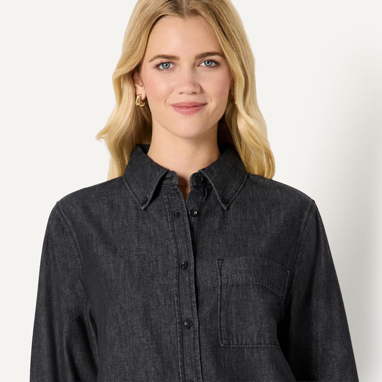 Thumbnail 2 de Amazon Essentials Damen Oversize-Button-Down Jeanshemd