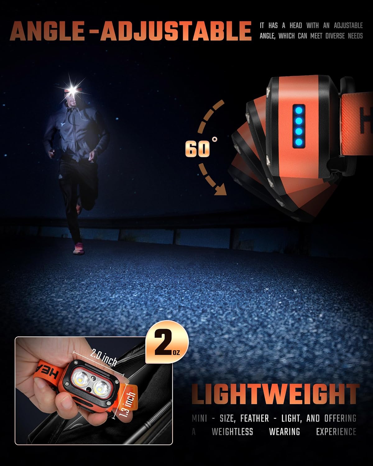 Detalle de DARKBEAM LED headlamp
