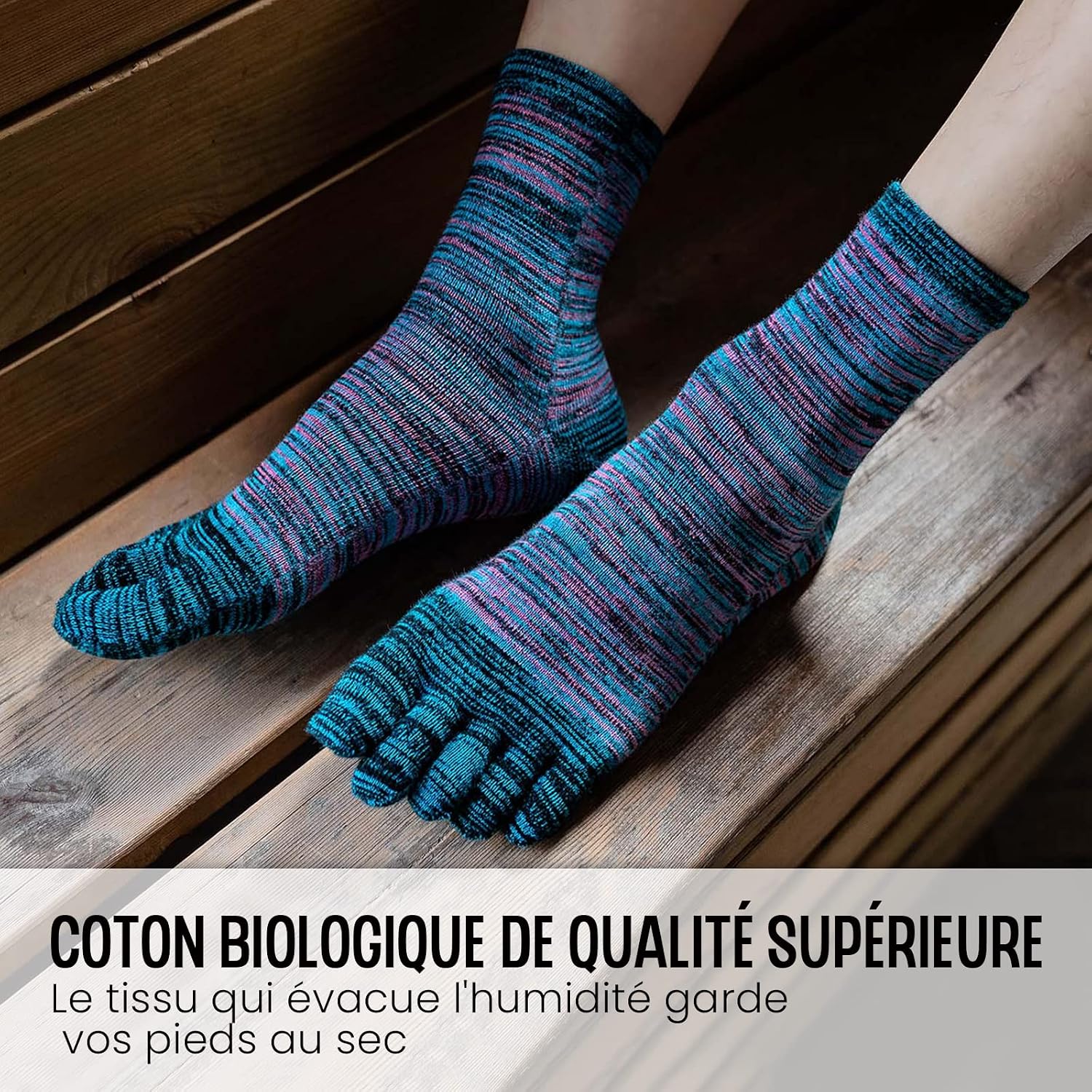 Thumbnail 5 de Chaussettes 5 doigts homme PUTUO 39-44