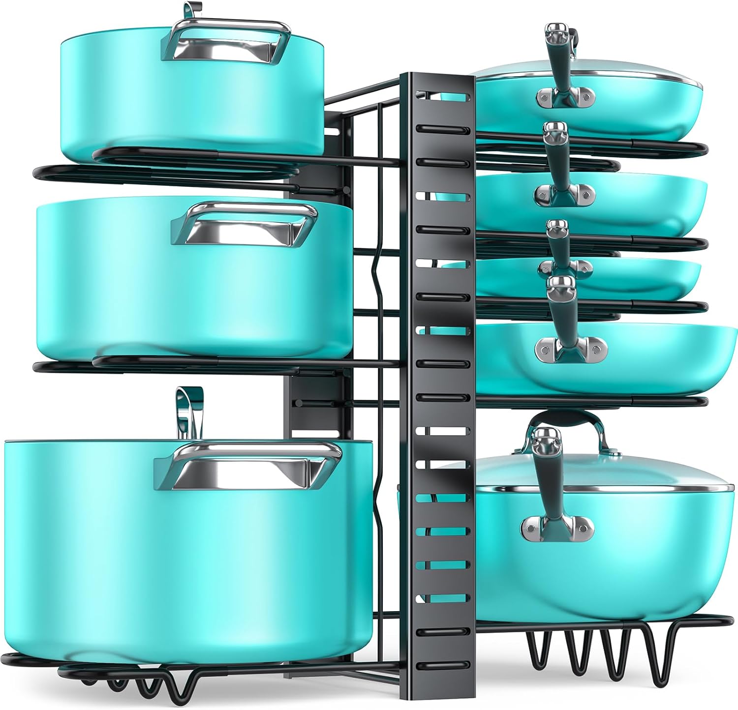 Detalle de MUDEELA Pot and Pan Organizer, 8-Tier