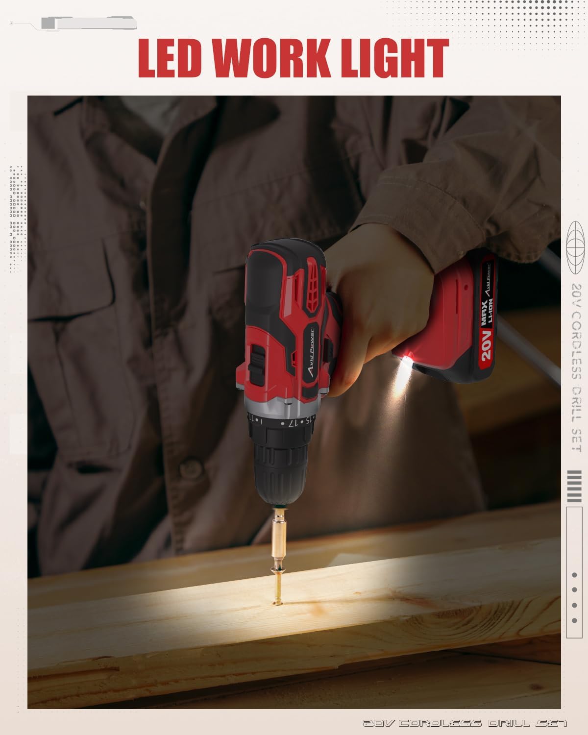 Thumbnail 6 de AVID POWER Cordless Drill 20V