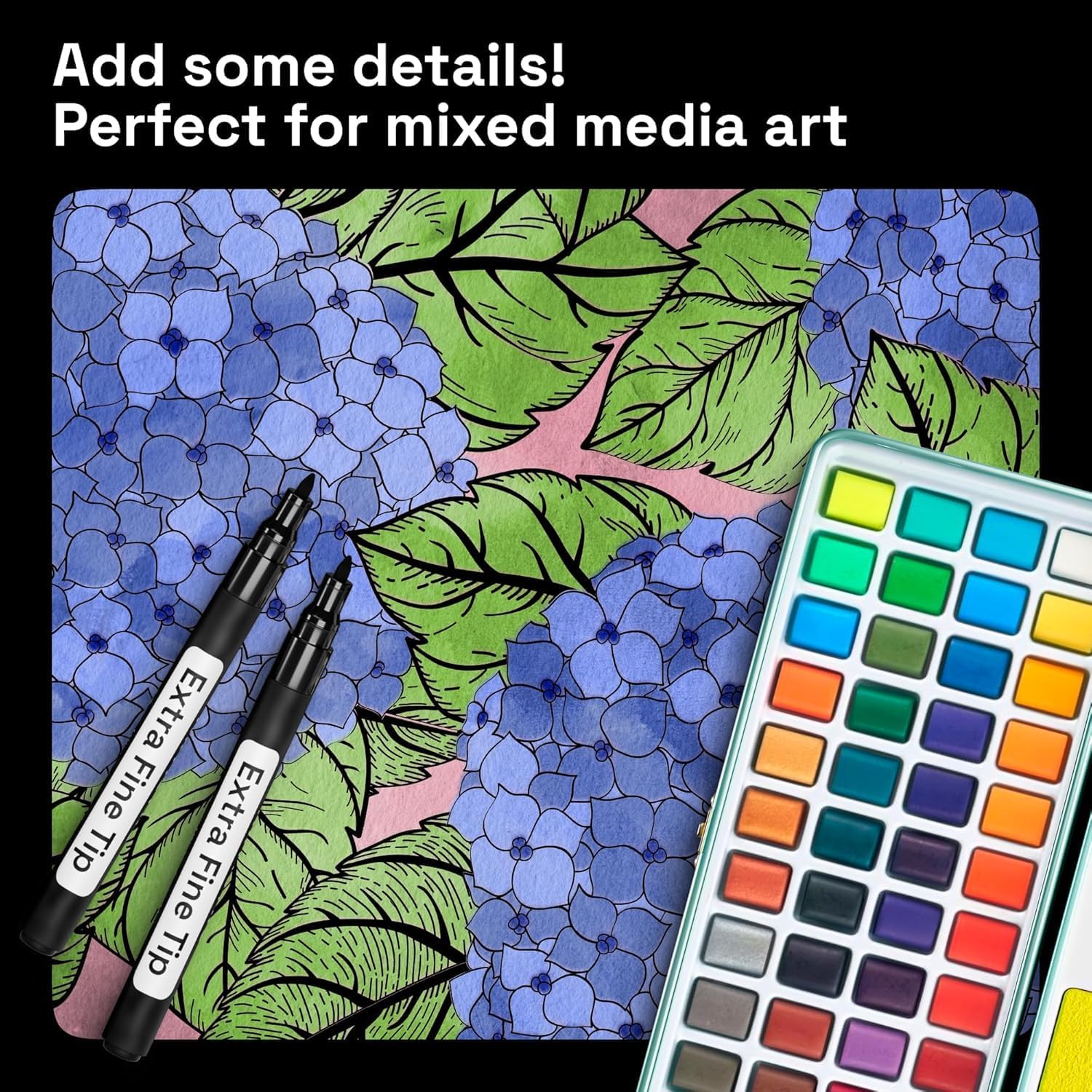 Thumbnail 4 de ARTISTRO 5 black acrylic paint pens