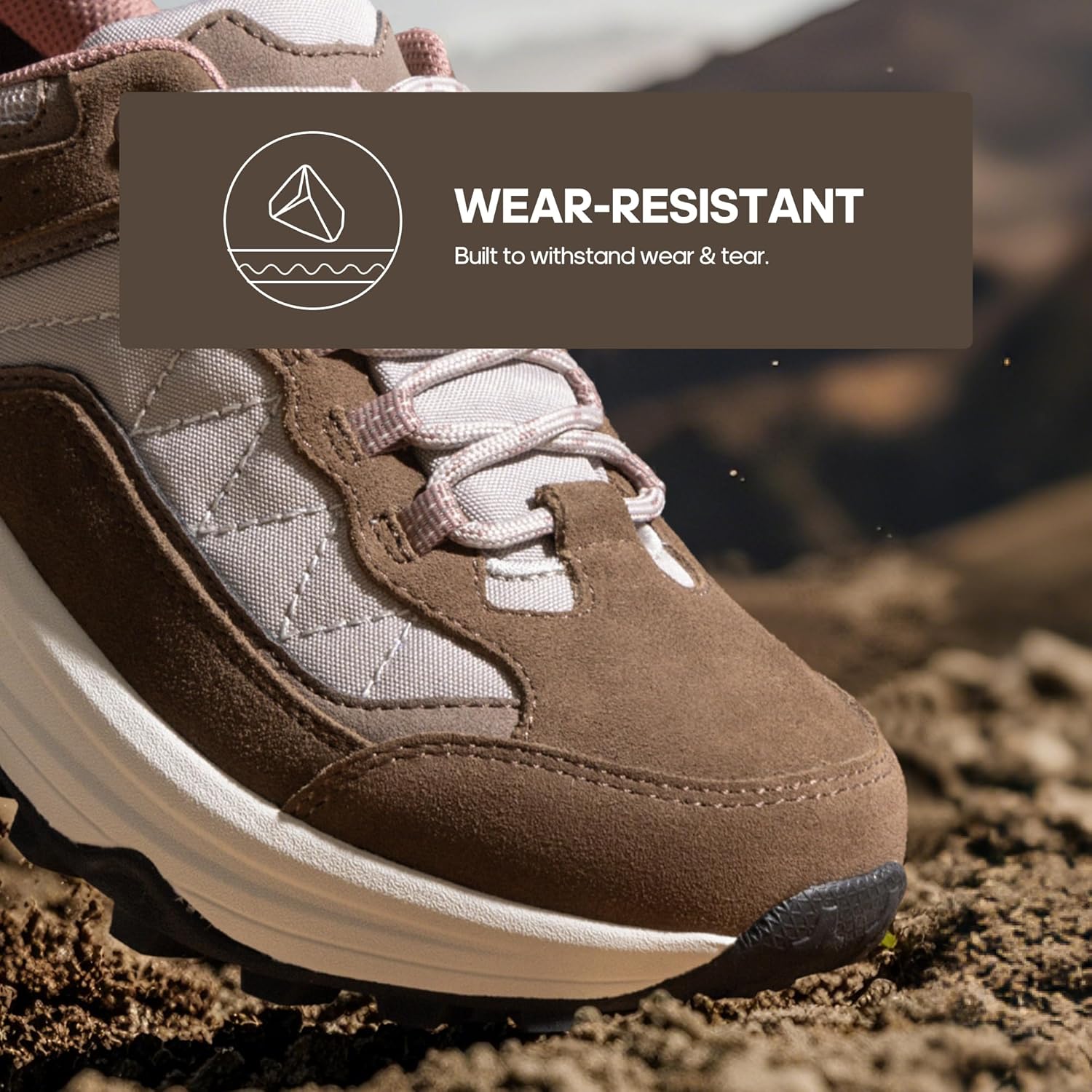 Detalle de NORTIV 8 Chaussures de Randonnée Légères et Respirantes pour Femmes – Baskets de Marche en Plein Air