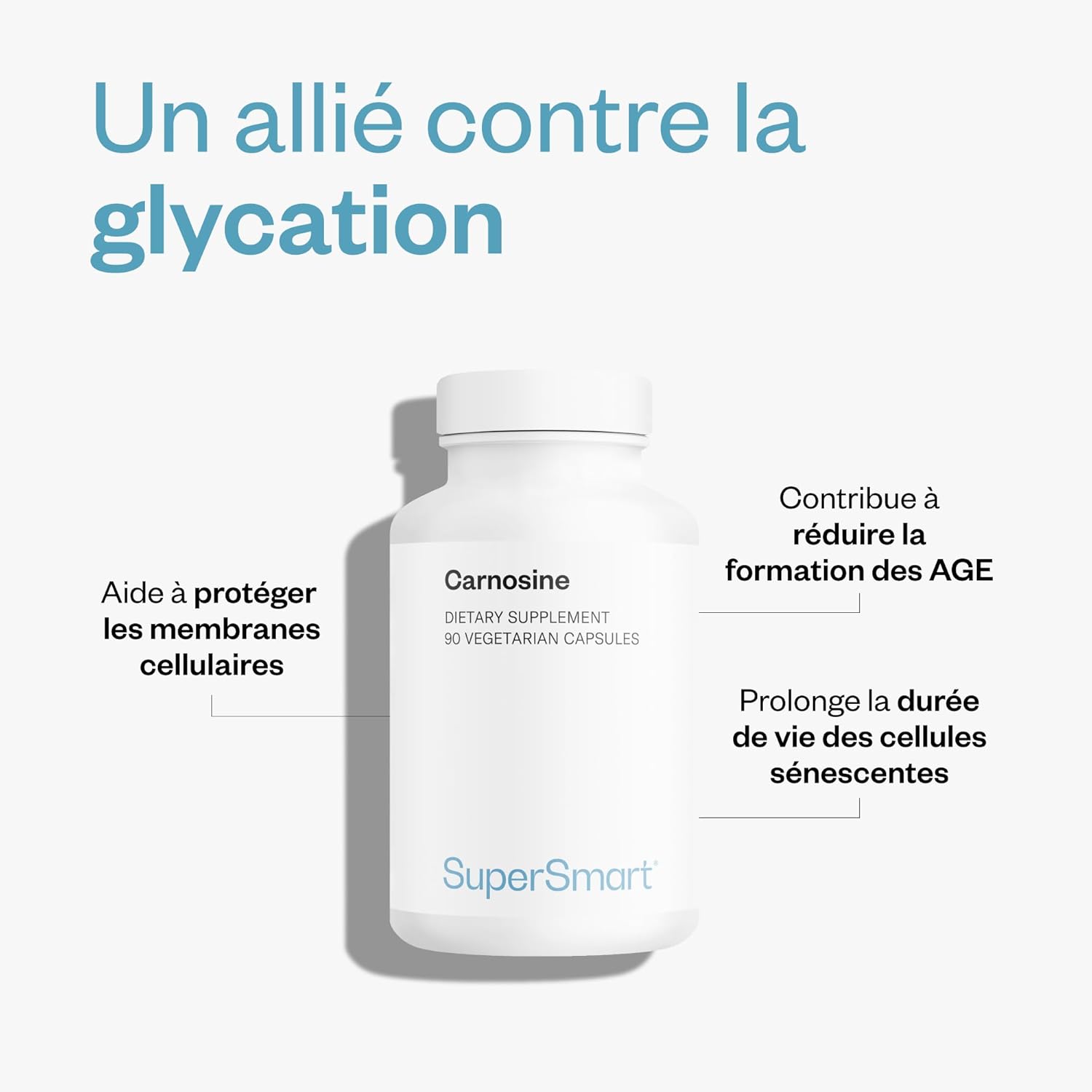 Thumbnail 2 de Carnosine (L-Carnosine) de Supersmart – Vegan, Sans Gluten, Anti-oxydant et Soutien Cognitif