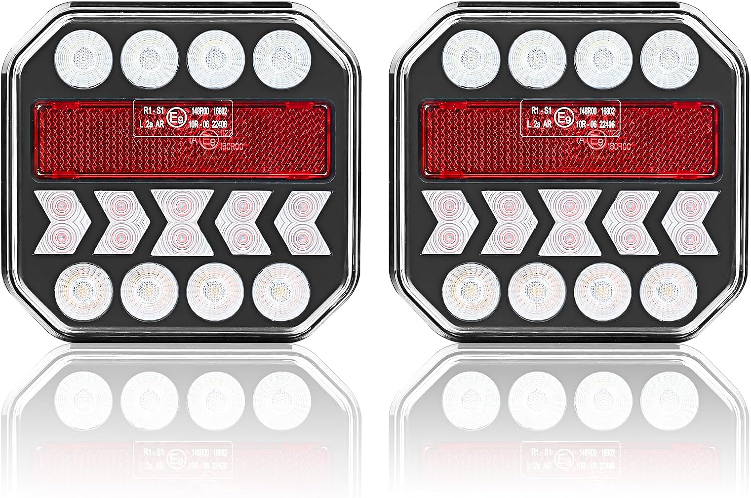 Thumbnail 6 de AOHEWEI 12/24V LED Rear Trailer Lights – 2 Pack