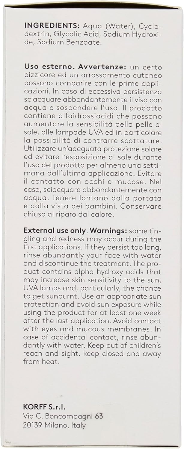 Thumbnail 6 de Korff Antiage Gly Soluzione Esfoliante con Acido Glicolico all’8% e Ciclodestrine, 100 ml