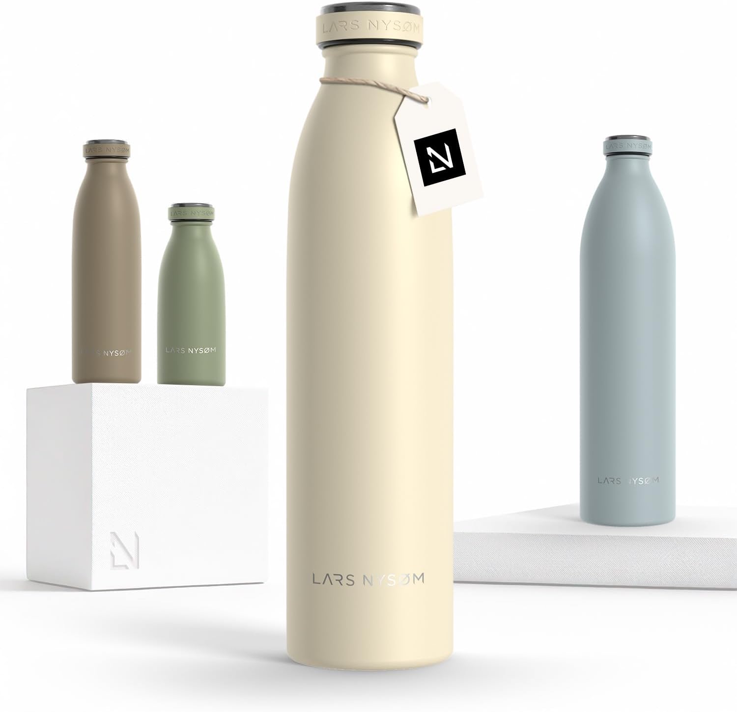 Detalle de LARS NYSØM Ren Edelstahl-Trinkflasche 750 ml