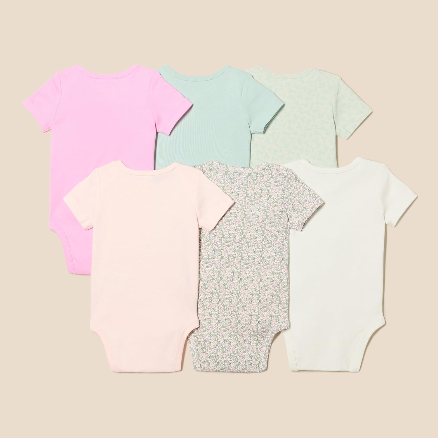 Detalle de Amazon Essentials Unisex Baby Kurzarm-Body aus Baumwolle (Kurzärmelige Bodys)