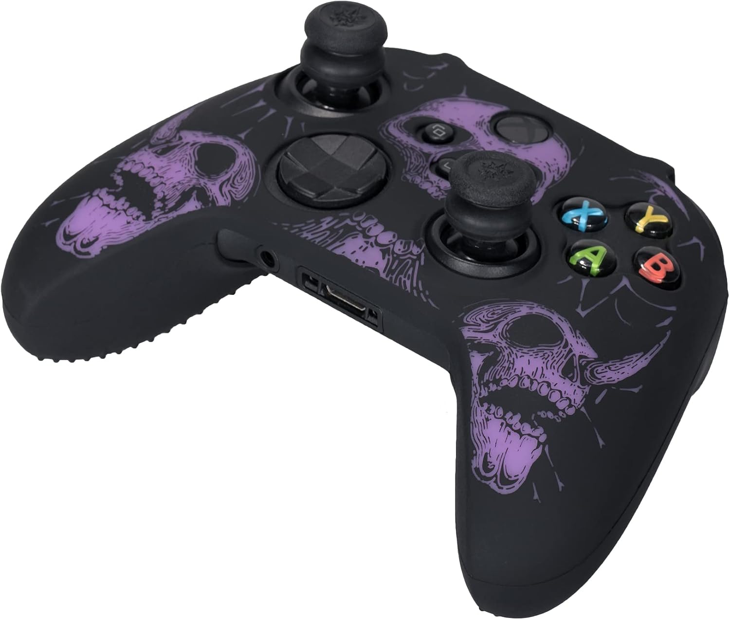 Detalle de Yorha Silikon-Hülle mit Pro Daumen-Grips für Xbox Series X|S Controller – Lila