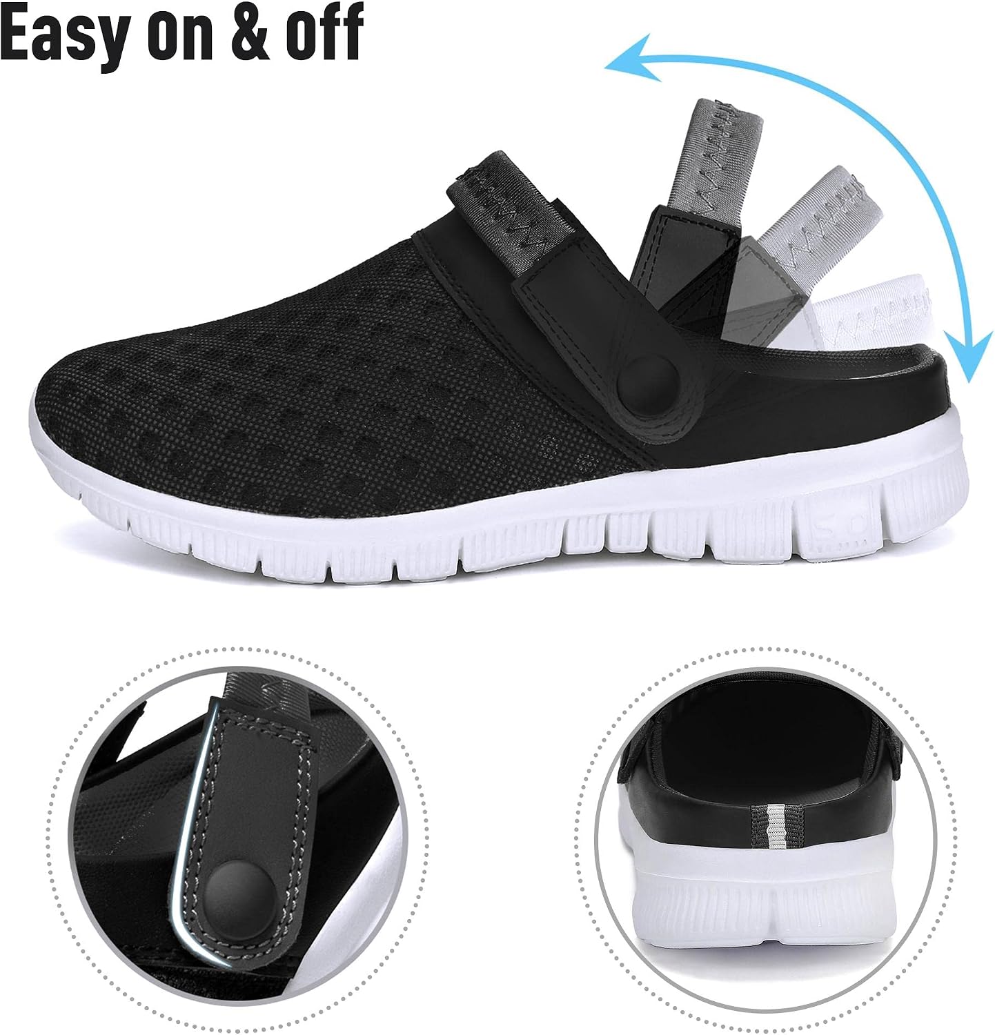 Thumbnail 5 de SAGUARO Unisex Zoccoli Sandali Sabbia Traspiranti 36-48