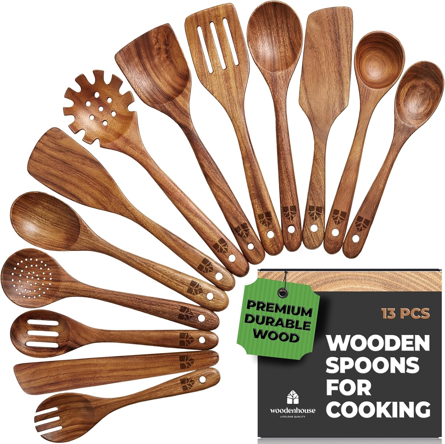 Thumbnail 6 de Wooden Spoons 6-Piece Utensil Set 🍴