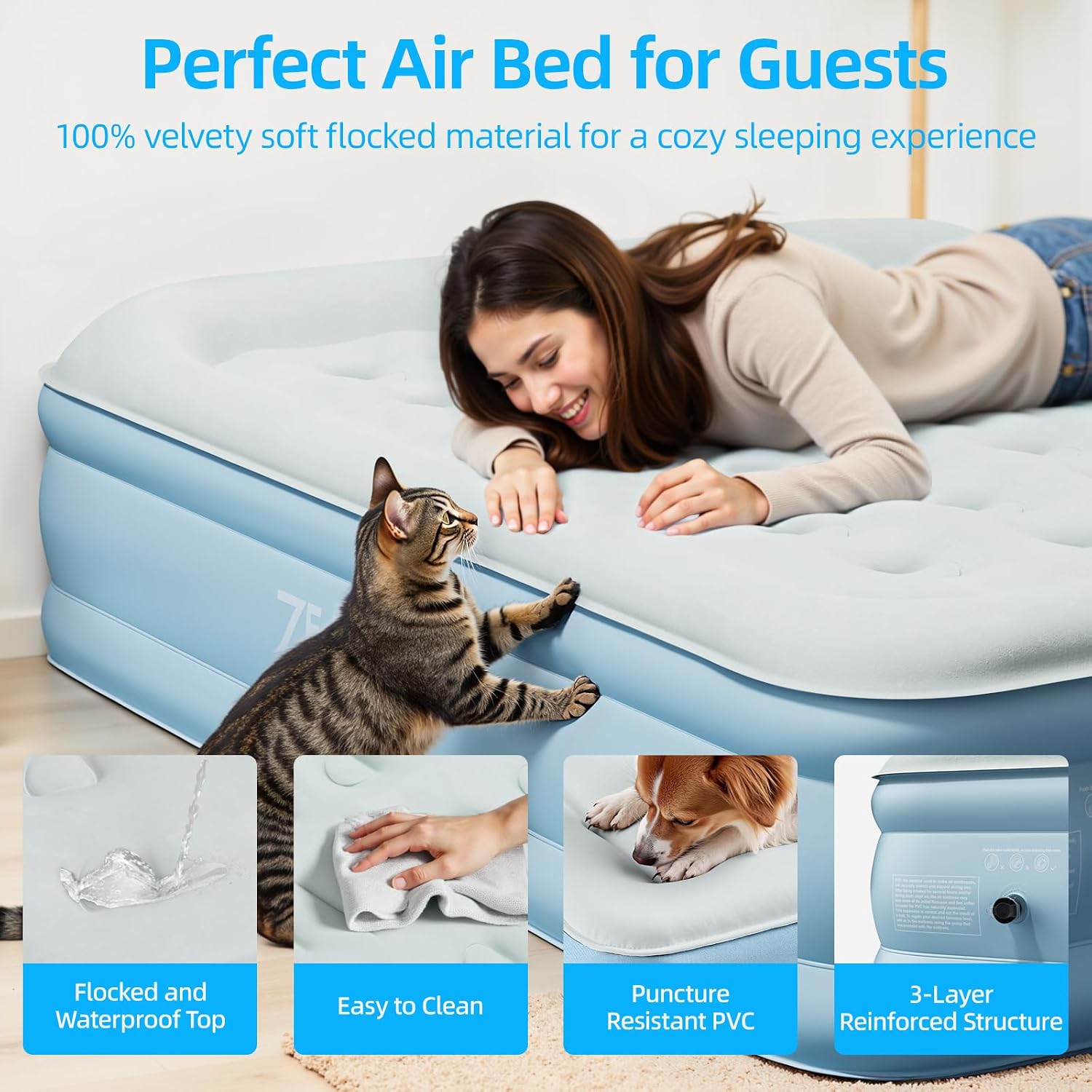 Thumbnail 1 de Zearna Air Mattress Queen 18 in