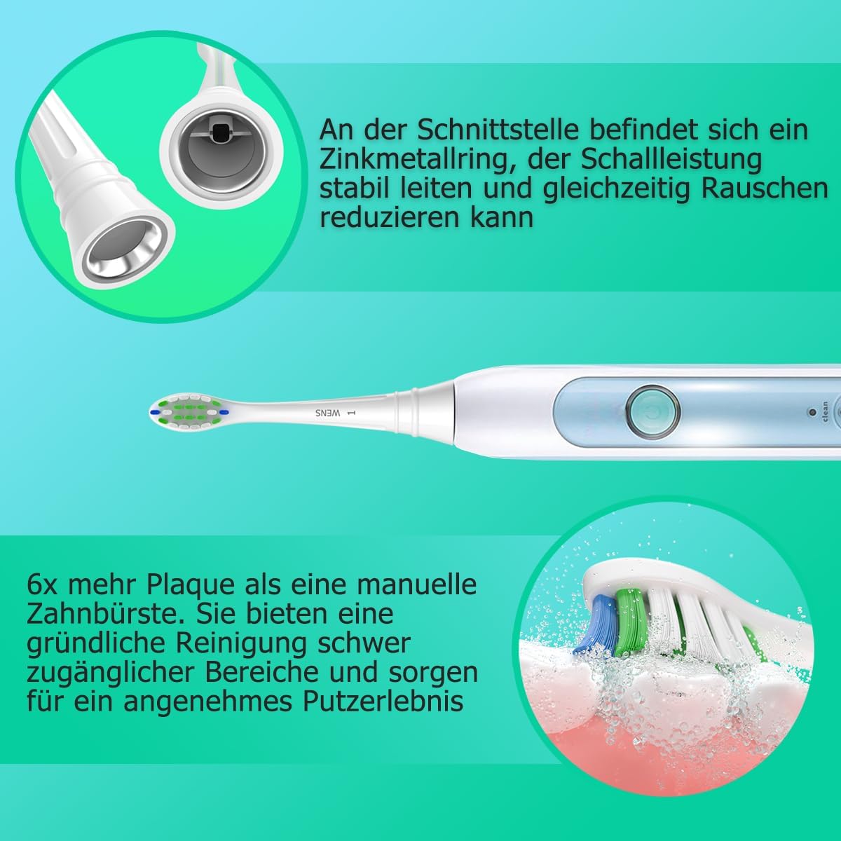 Thumbnail 4 de WENS Ersatzbürsten 8er für Philips Sonicare