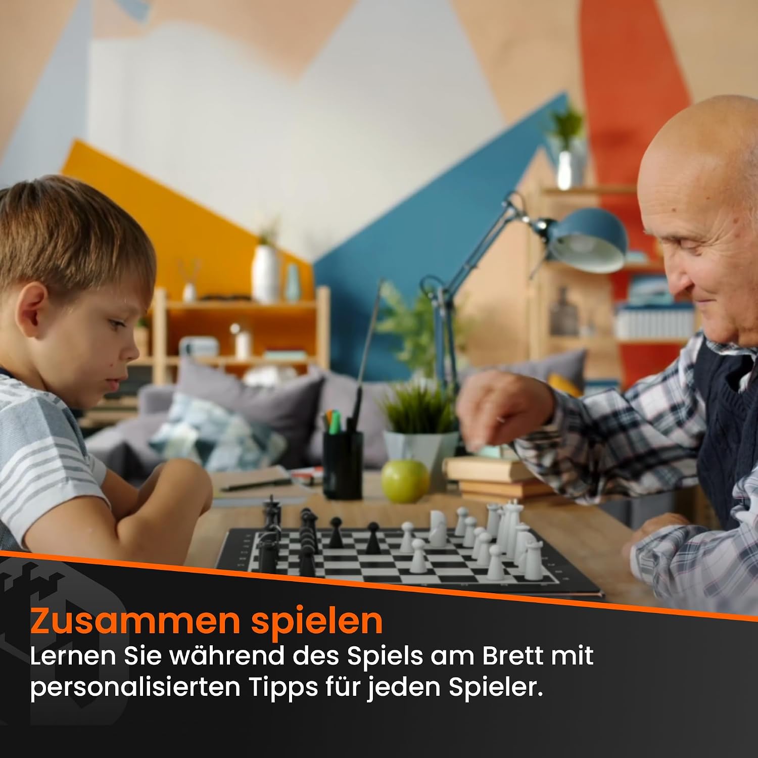Detalle 2 de GoChess Mini – Elektronisches Schachbrett mit KI, beleuchtetes Set, online spielbar