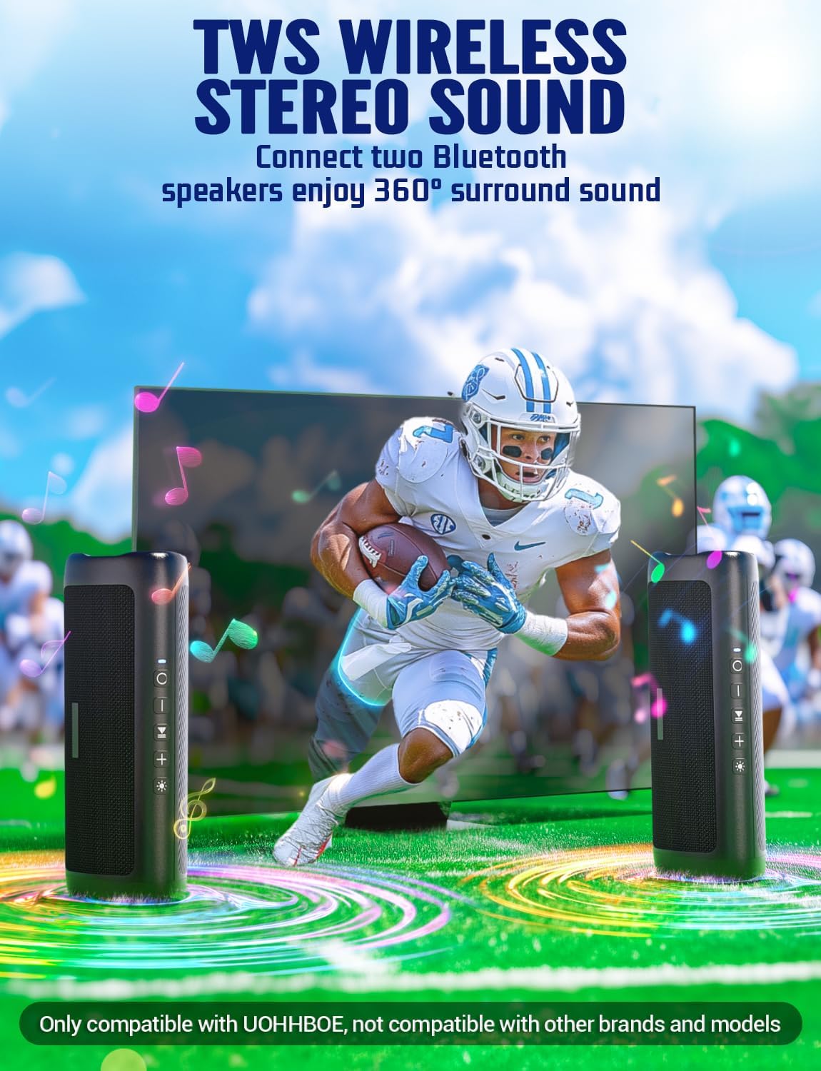 Detalle 2 de UOHHBOE 30W Bluetooth Speaker with 24H Play