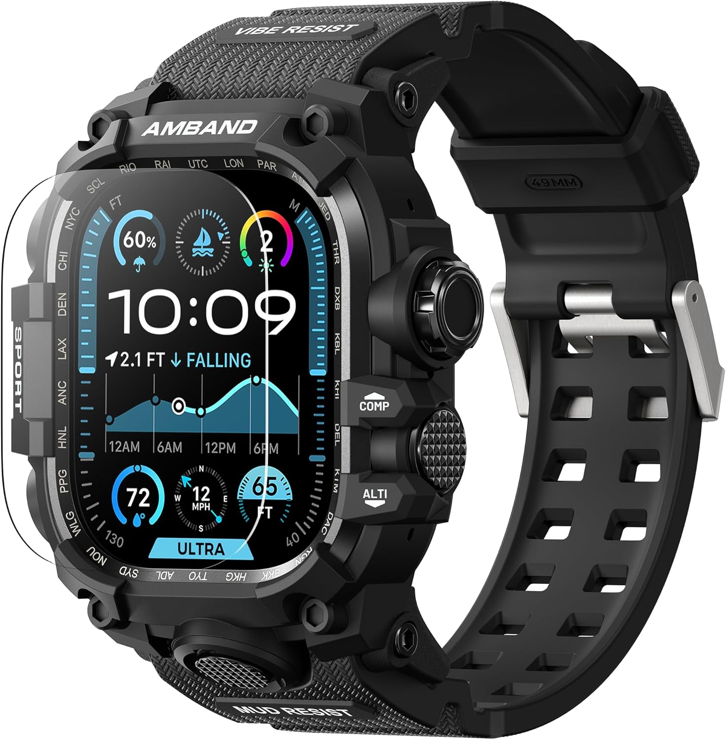 Detalle de amBand Rugged Case for Apple Watch Ultra 49mm
