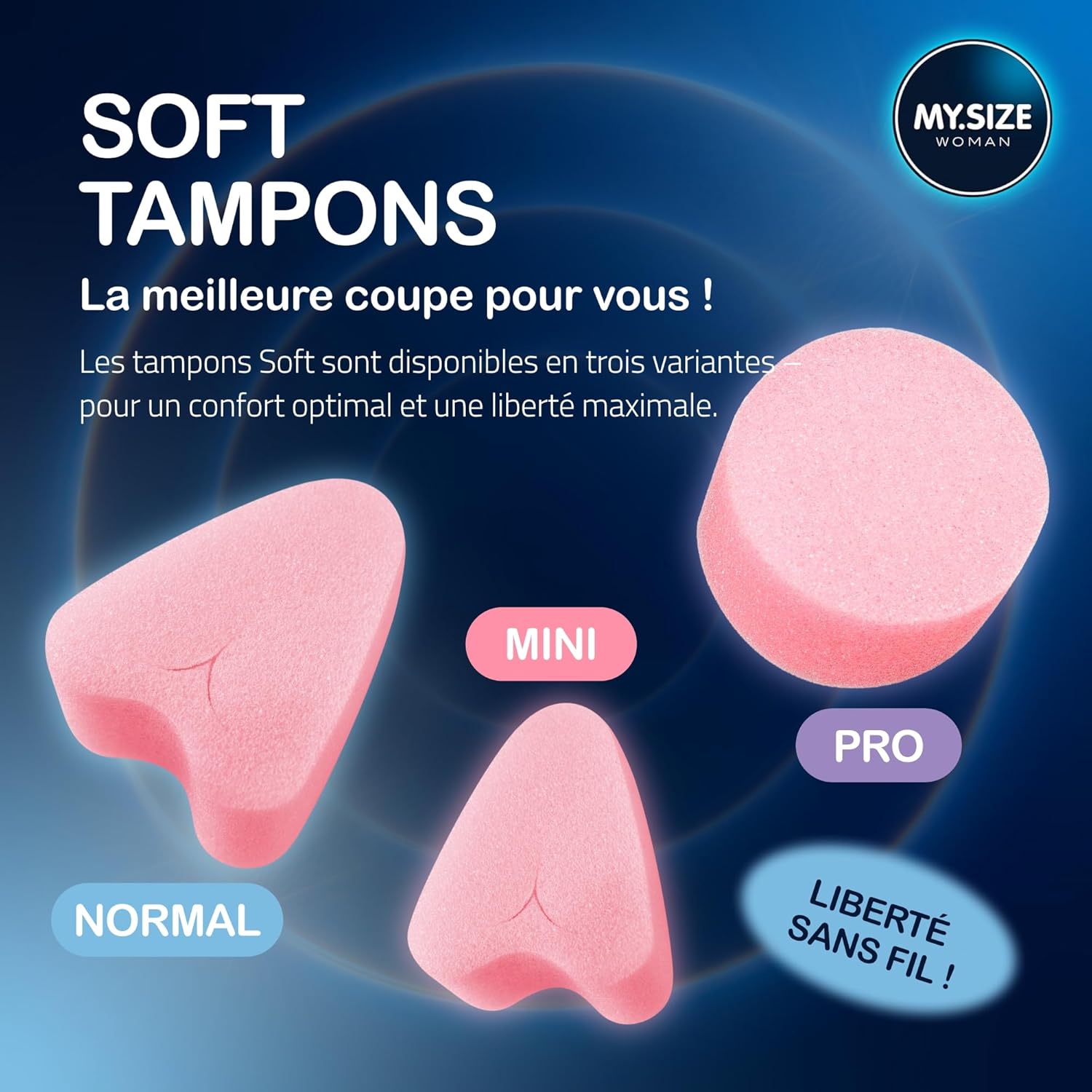 Thumbnail 6 de MY.SIZE Soft Tampons sans ficelle NORMAL (20 pièces) – confort pour le sport, l’amour et le spa