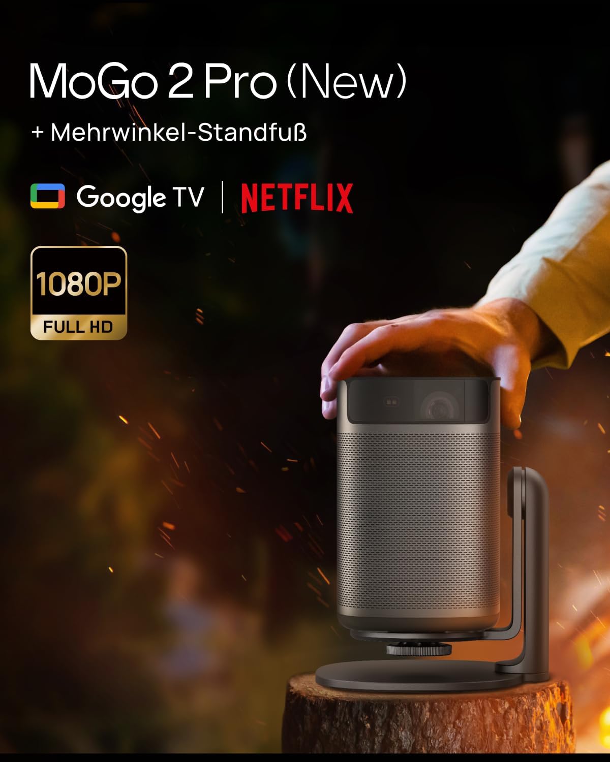 Detalle 2 de XGIMI MoGo 2 Pro 1080P Mini‑Beamer