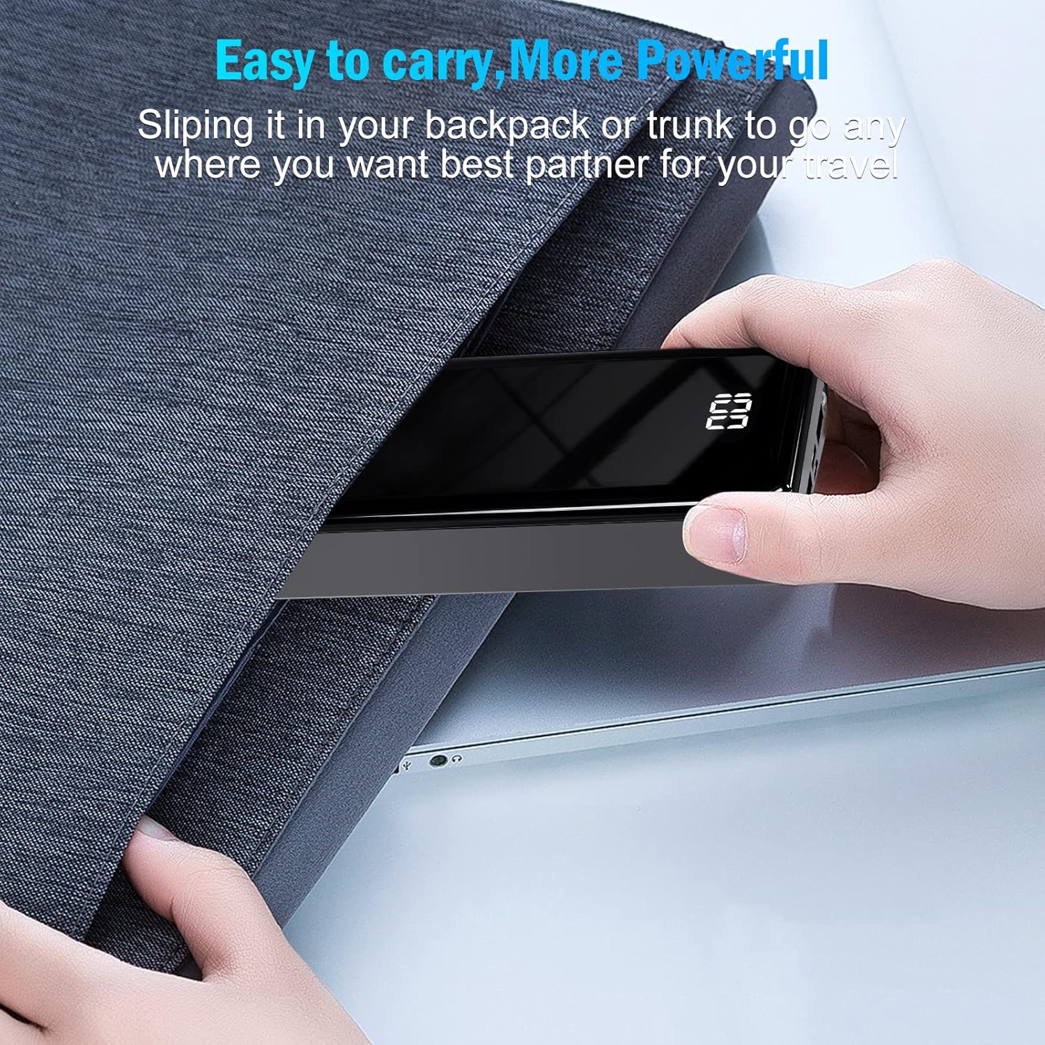 Thumbnail 5 de Bogseth Power Bank 24000 mAh con 3 uscite, 2 ingressi e ricarica rapida 22,5 W