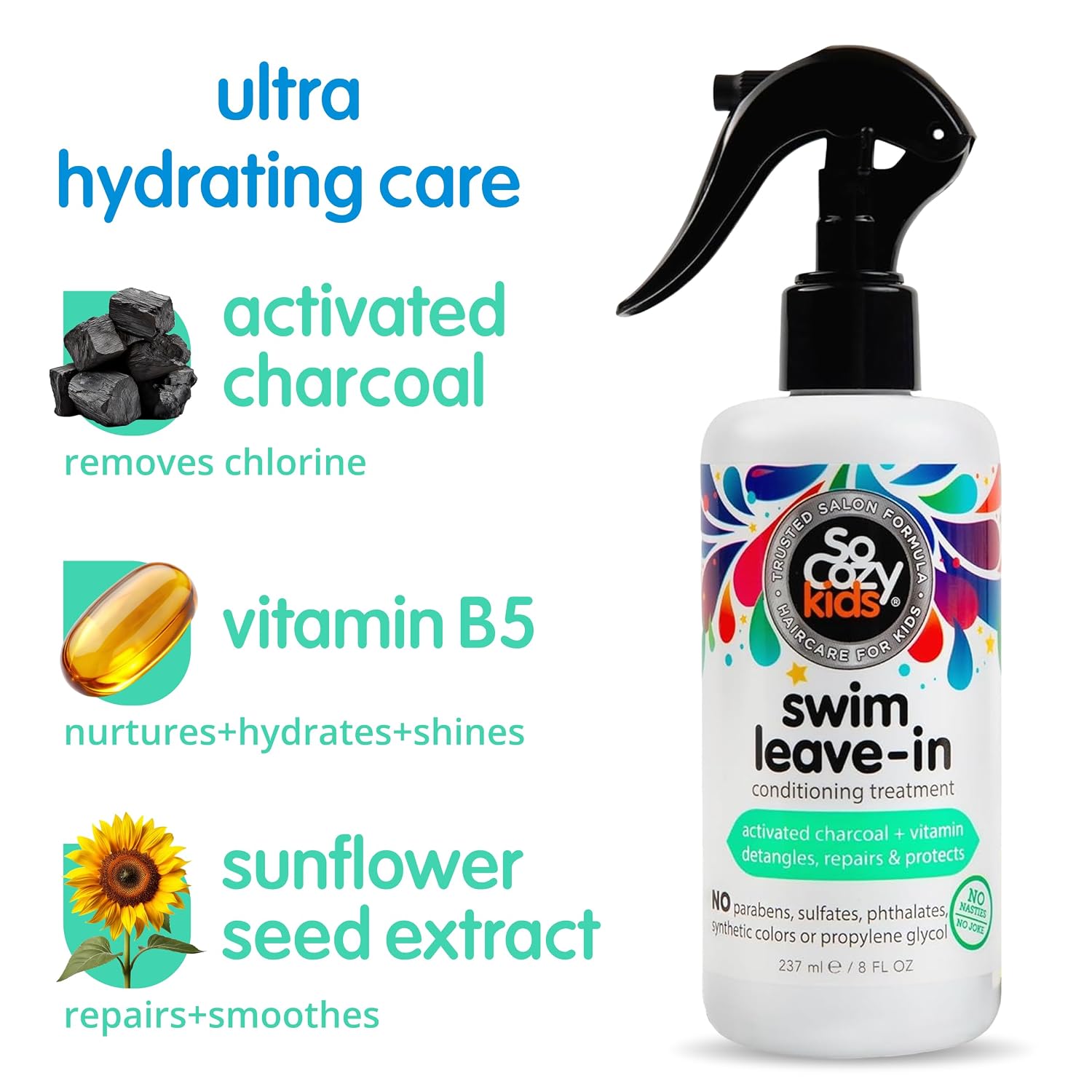 Detalle de SO COZY Kids Swim Leave-In Conditioner Spray 2-Pack