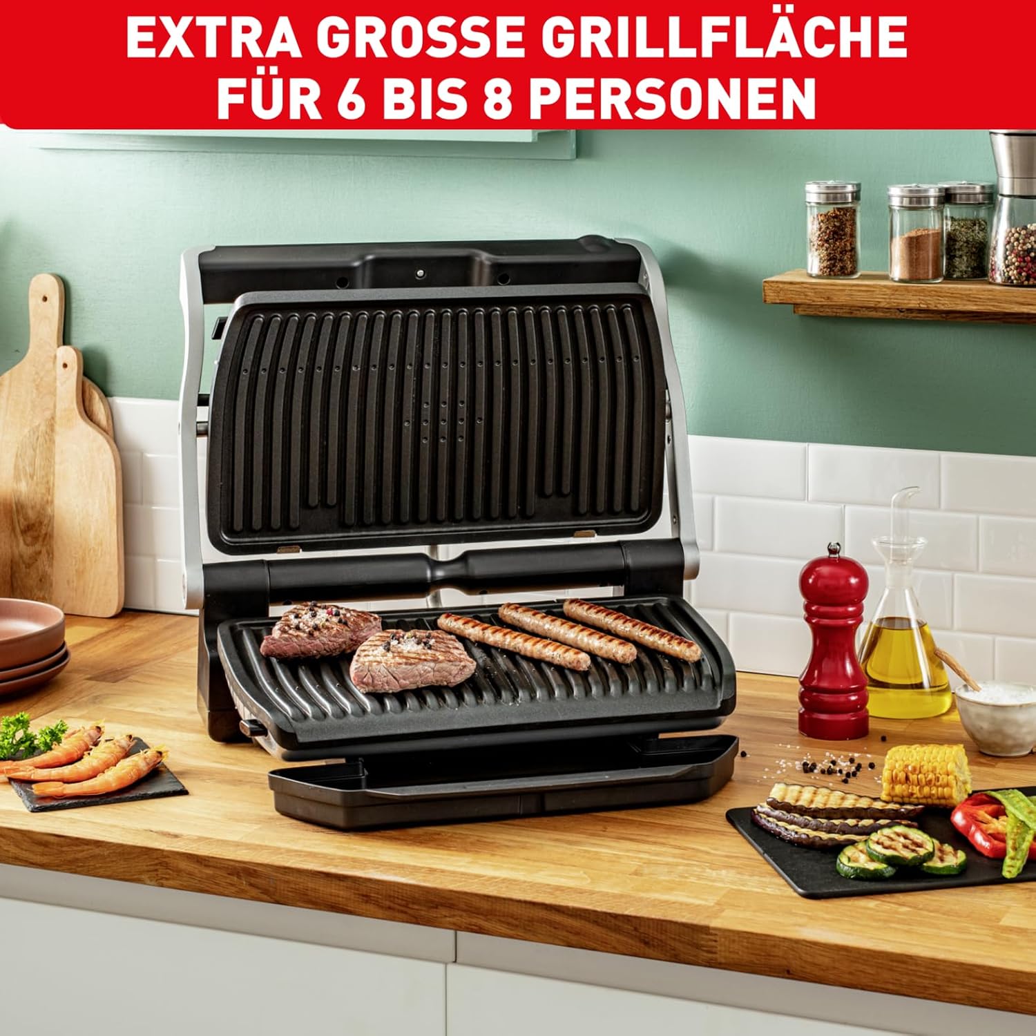 Thumbnail 5 de Tefal OptiGrill+ XL Kontaktgrill 2000 W 🍖