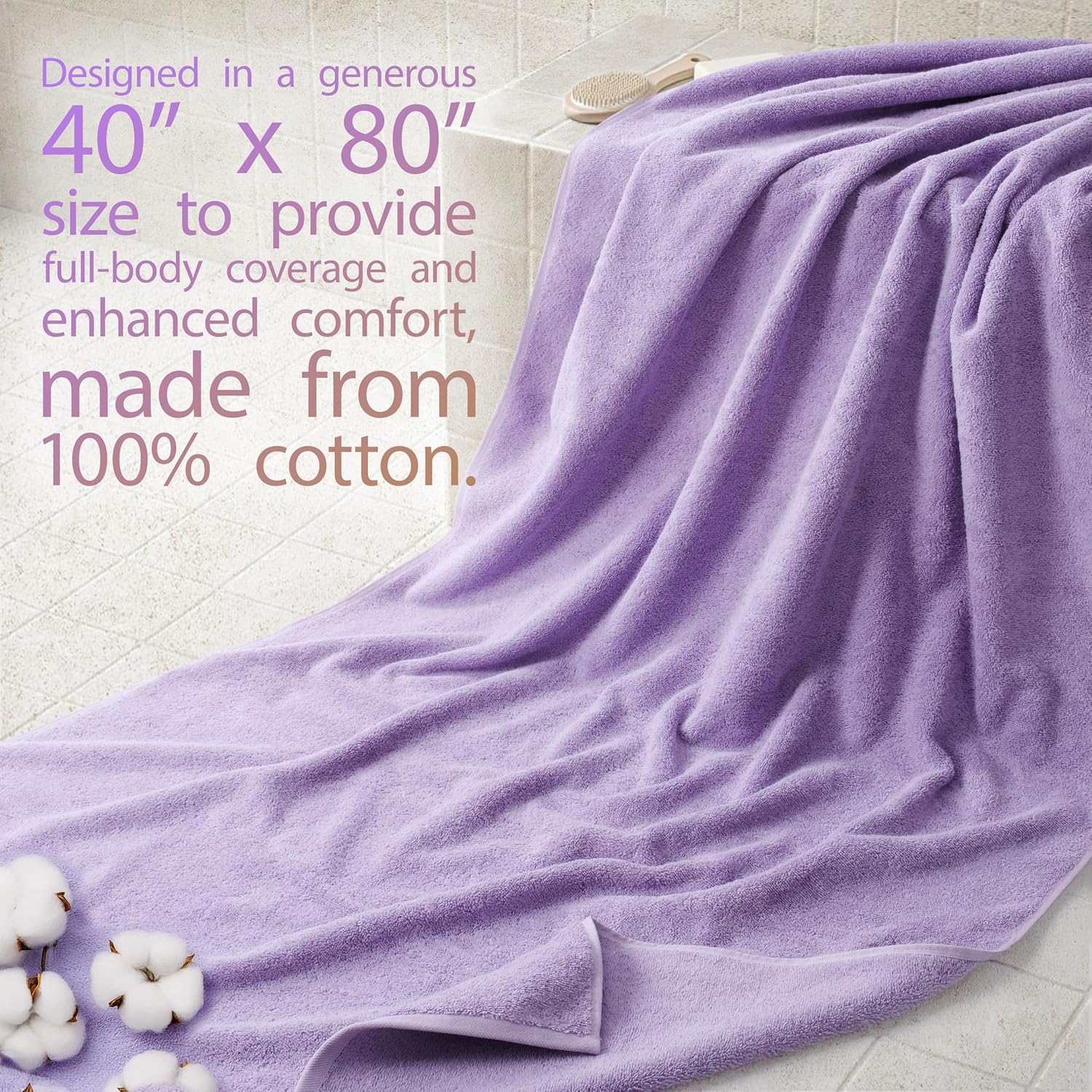 Thumbnail 1 de Cotton Paradise 40x80 Oversized Bath Sheet