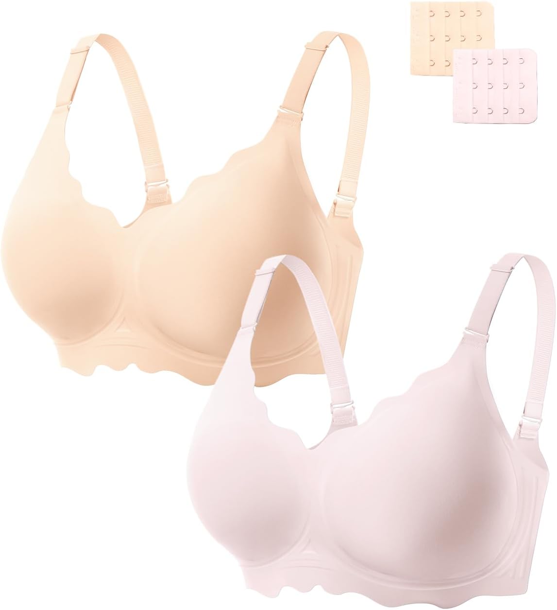 Detalle de COCOMARTS CC-BRA1013-CC Wireless Jelly Bra with Scalloped Edges