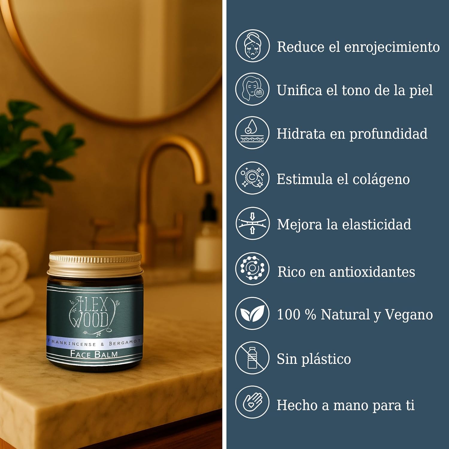 Detalle 2 de Bálsamo facial incienso y bergamota 60 ml
