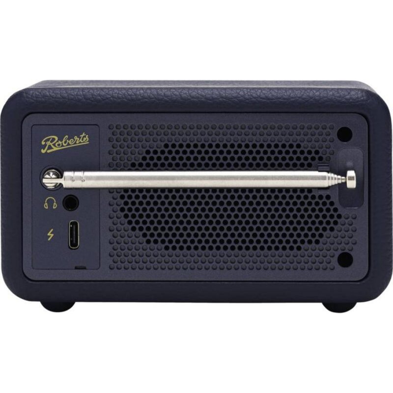 Detalle 2 de Roberts Revival Petite 2 DAB+ FM Azul: radio portátil con sonido claro y alarma
