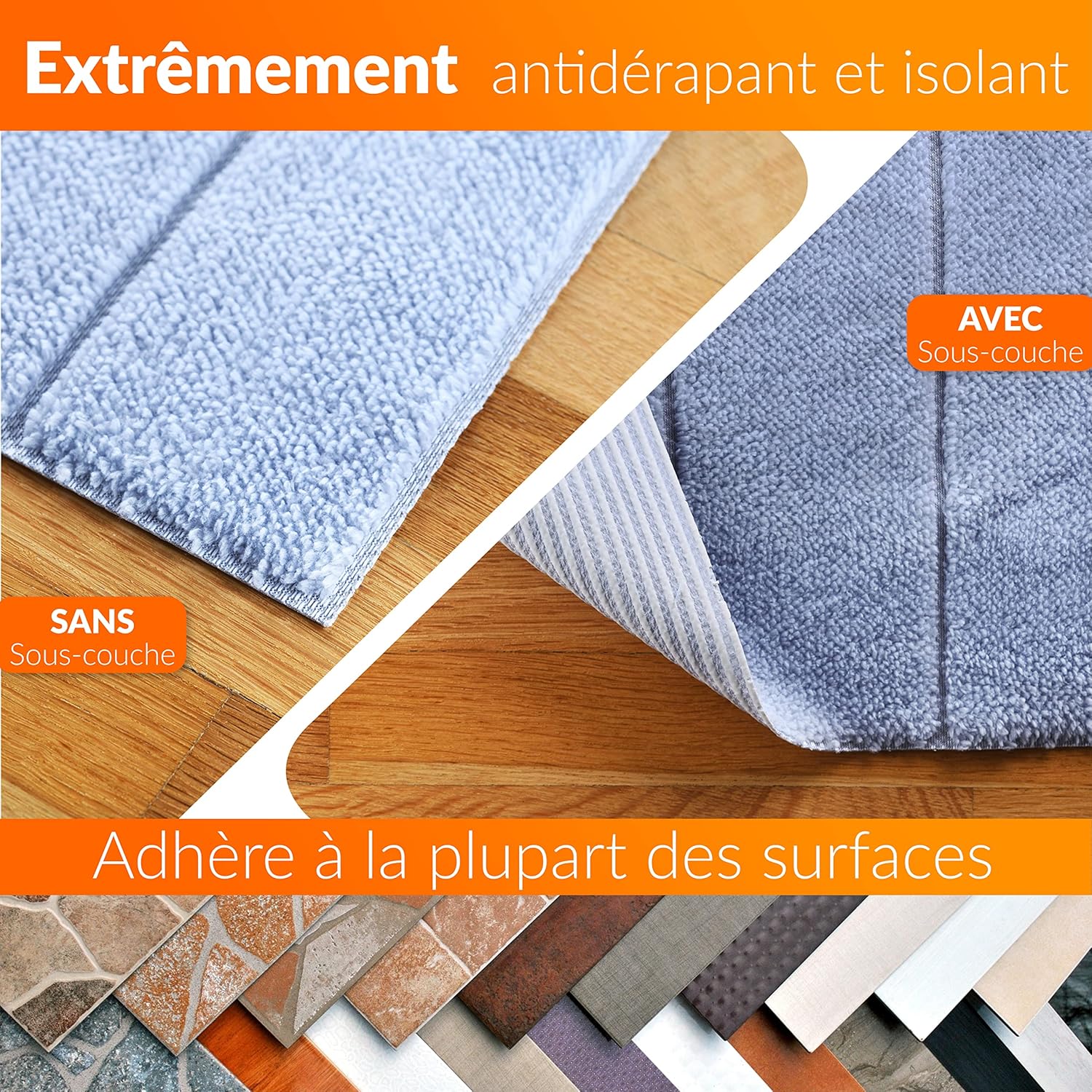 Thumbnail 3 de Upgrade4cars tapis antidérapant 80x150 cm