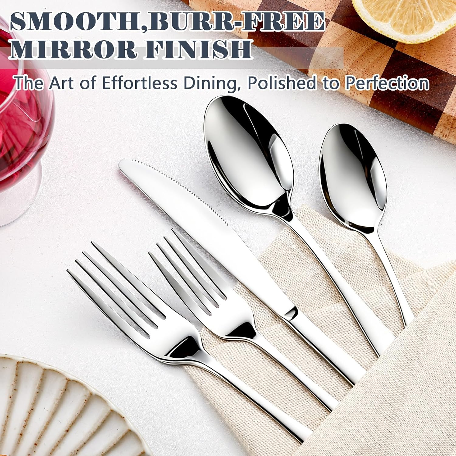 Detalle 1 de BEWOS Silverware Set 49-Piece