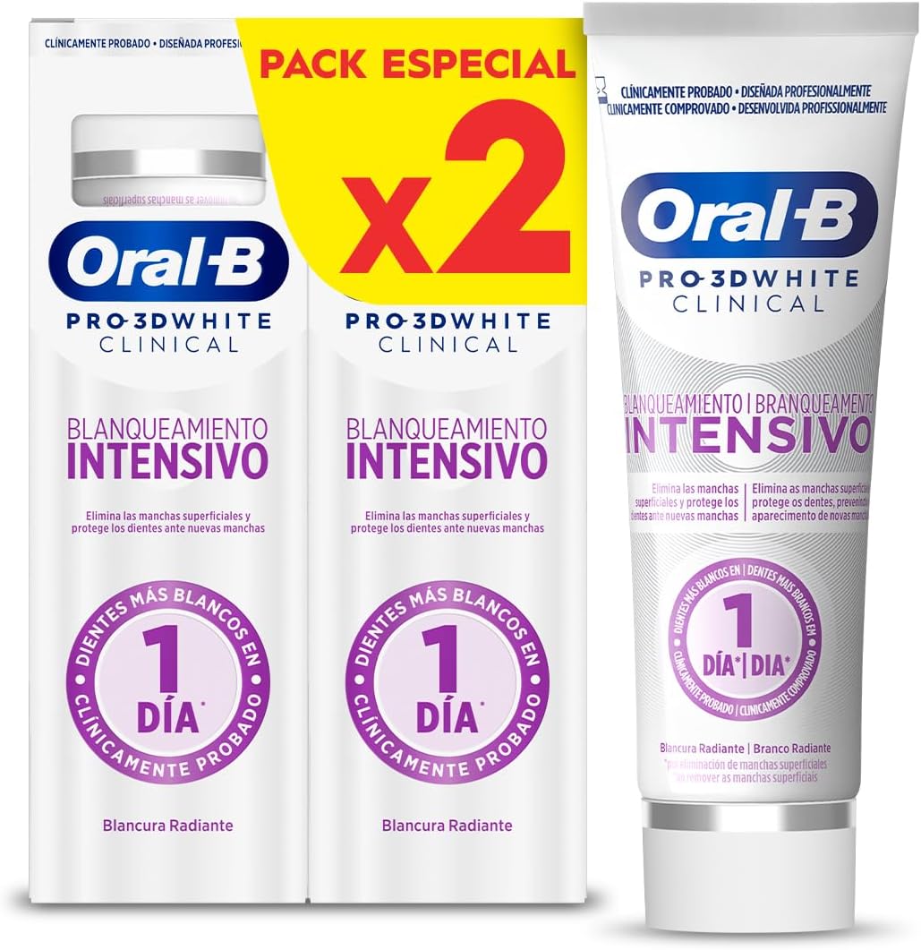 Detalle de Oral-B Pro 3D White Clinical Pasta 75 ml