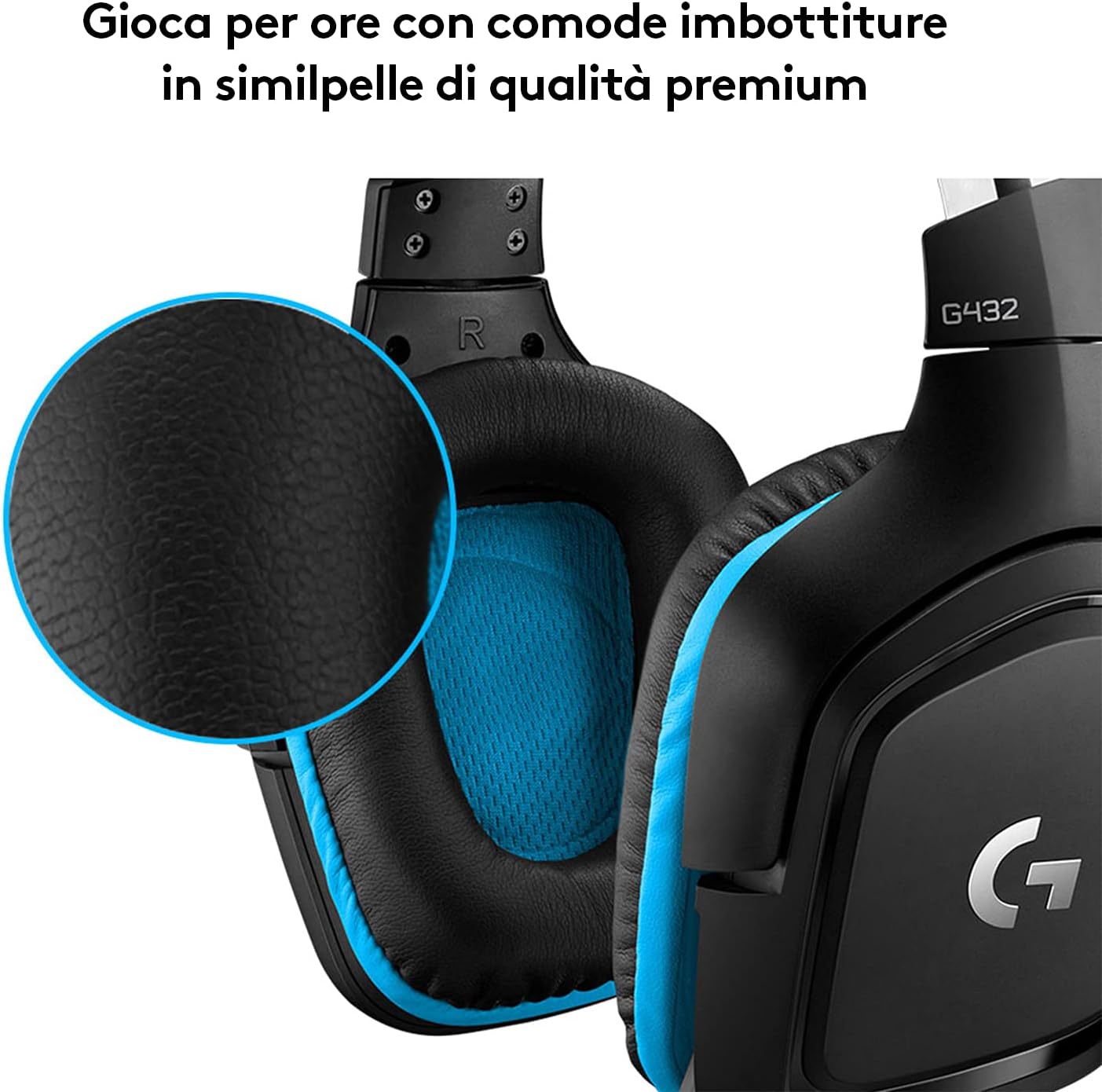 Thumbnail 4 de Logitech G G432 cuffie gaming 50 mm