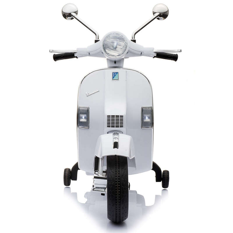 Detalle de Ataa Cars Moto Eléctrica Vespa Clásica 12V Blanca – Licencia Piaggio