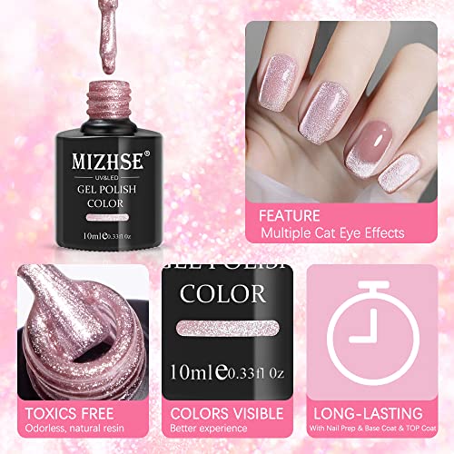 Detalle 2 de MIZHSE Cat Eye UV Gel 10 ml Nagellack đ