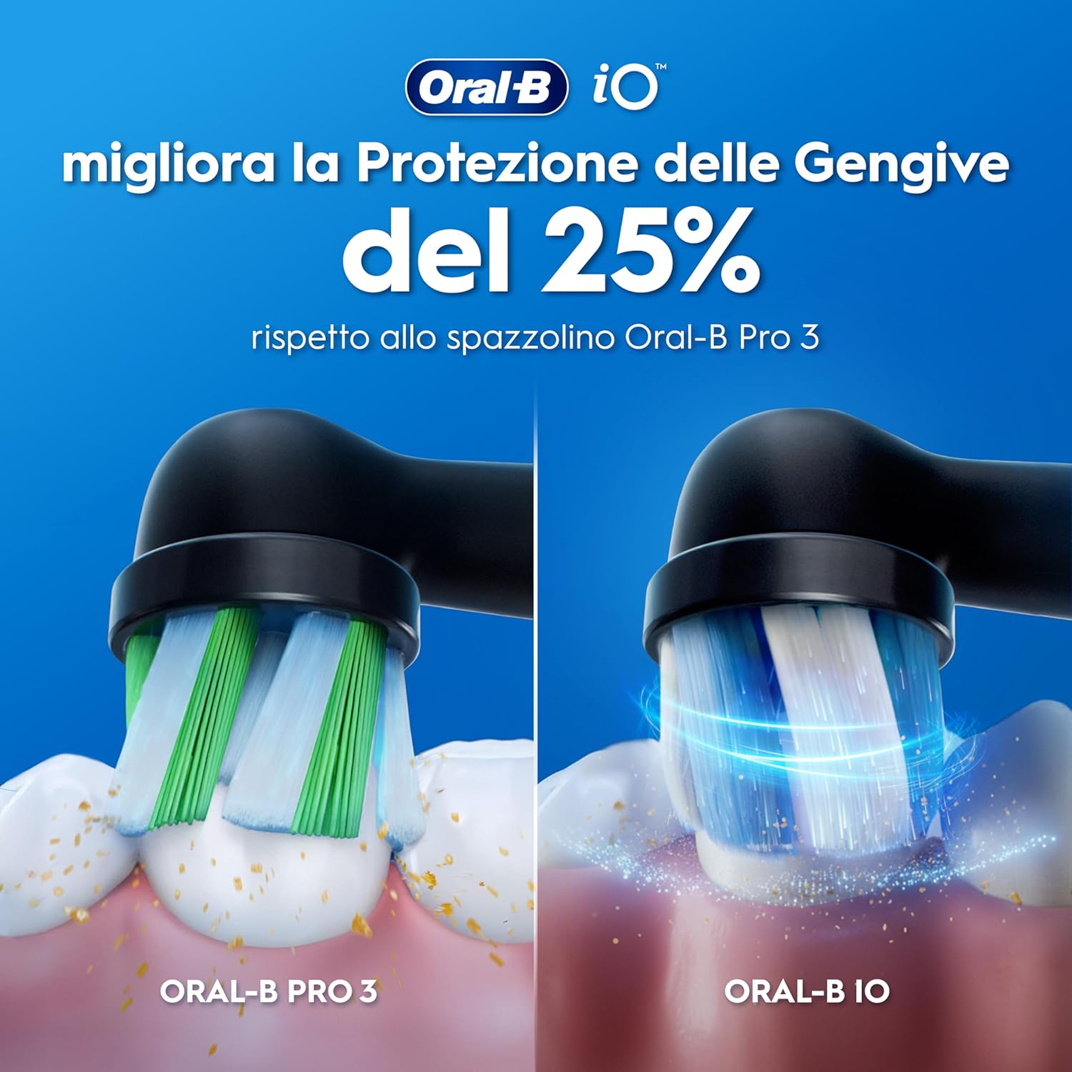 Thumbnail 4 de Oral-B iO 2 spazzolino elettrico nero con custodia e testina di ricambio 🪥