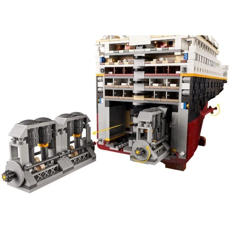 Detalle de Lego Titanic 10294 9090 piezas, maqueta a escala