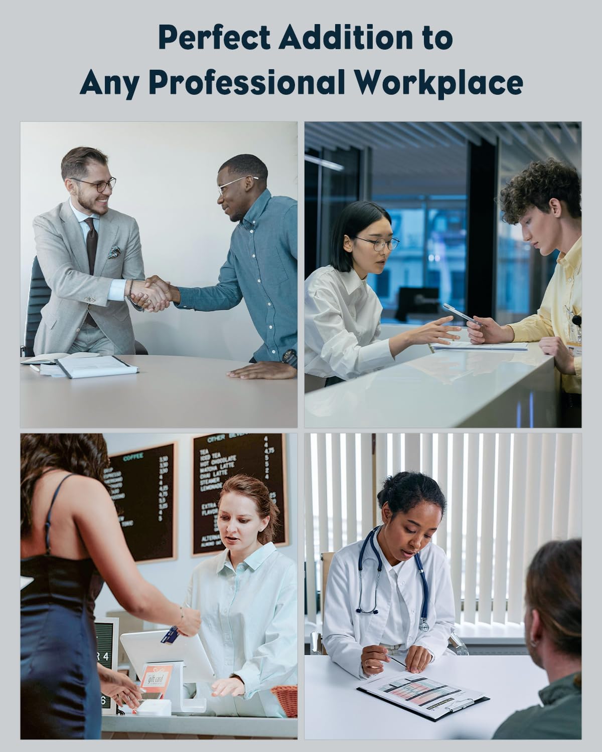 Thumbnail 6 de Uniclife porte-cartes de visite en acrylique transparent (1 emplacement, capacité jusqu’à 60 cartes)