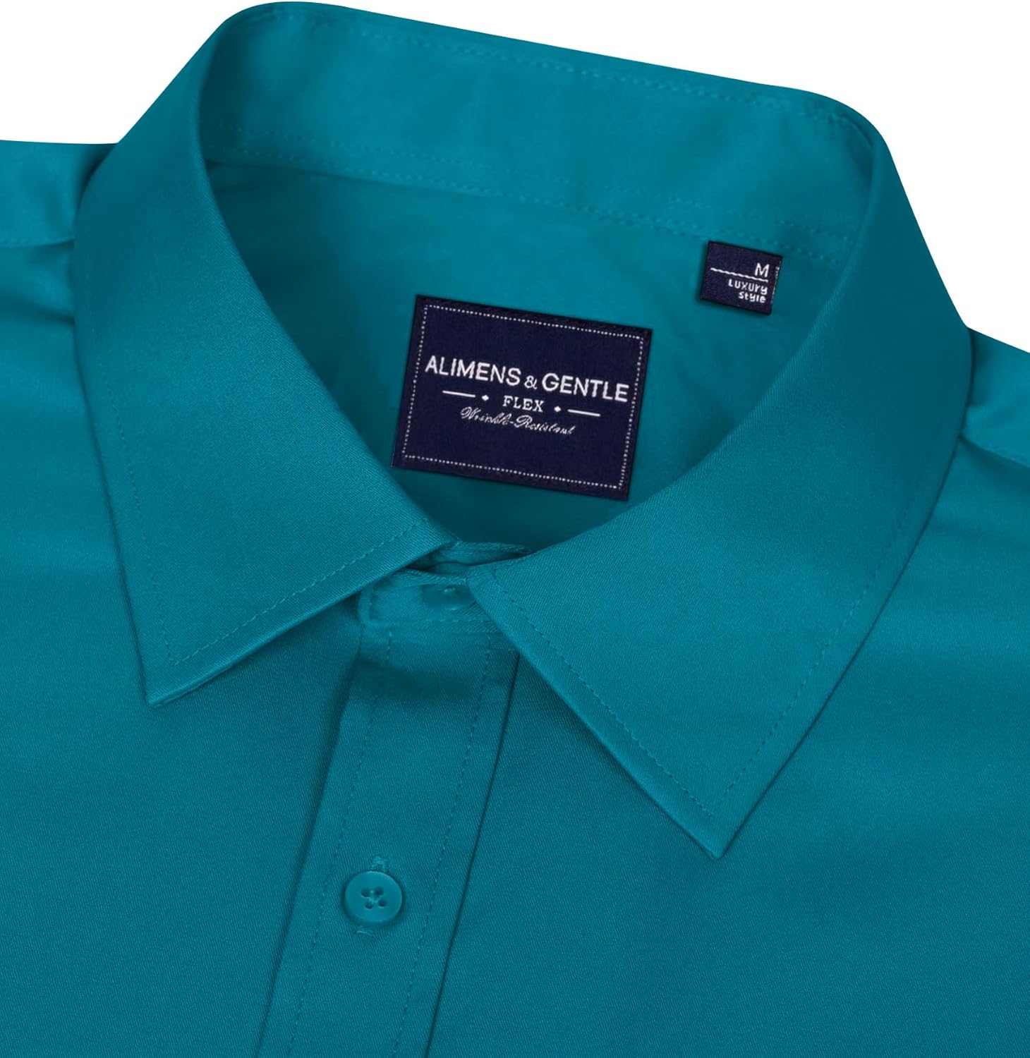 Thumbnail 2 de Alimens & Gentle Men's Dress Shirt Long Sleeve - Wrinkle-Free Stretch Button-Down