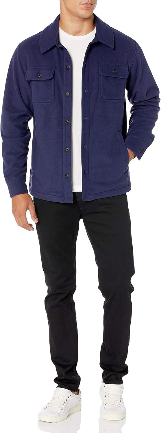 Thumbnail 3 de Amazon Essentials men’s long-sleeve polar fleece shirt jacket for winter