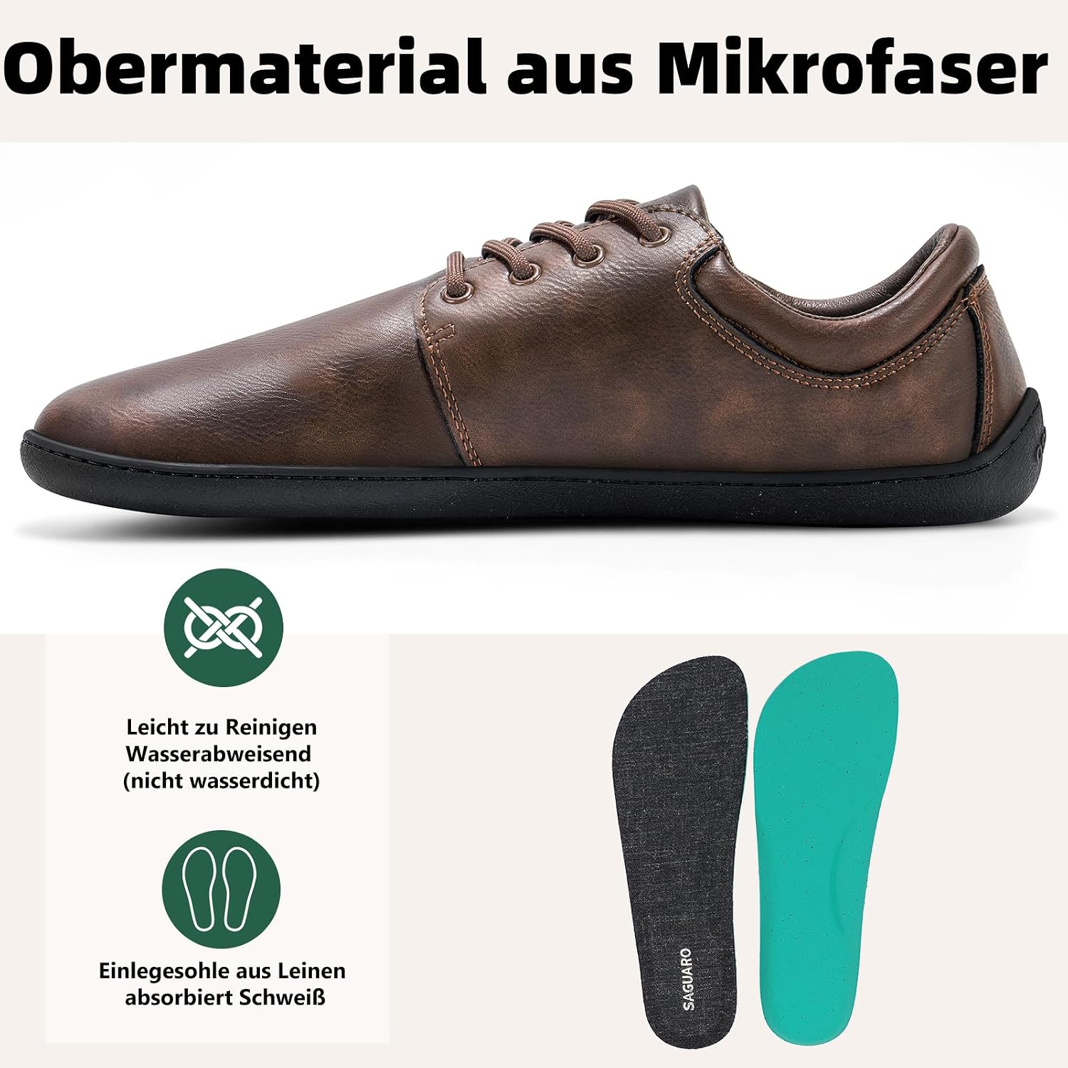Detalle 1 de SAGUARO Noble II Barfußschuhe Gr 36–48